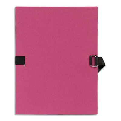 CHEMISE A DOS EXTENSIBLE AVEC SANGLE - FORMAT 24 X 32 - QUALITE TOILEE - COLORIS BORDEAUX