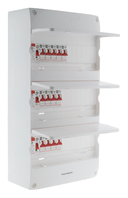 Coffret électrique pré-équipé 3 rangées - 39 modules - Thomson - Idéal T5 - Conforme NFC15-100_0