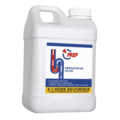 TOP PRO HYGIÈNE - DÉBOUCHEUR LIQUIDE PREP DÉBOUCHEUR ACIDE