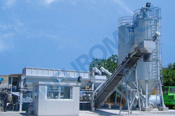 Euromobil T20 Centrale à Béton - Euromecc - Mobile - 60 m3/h - Bas Coût d'Entretien_1