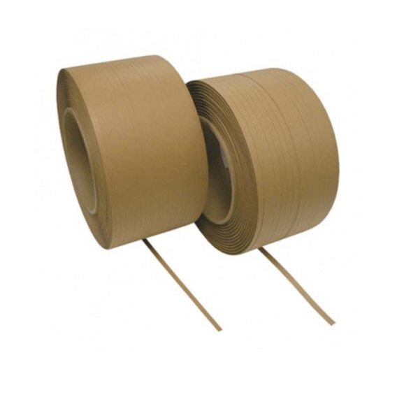 Feuillard papier kraft renouvelable, biodégradable et 100 % recyclable - cerclage de colis légers et regroupement de produits_0