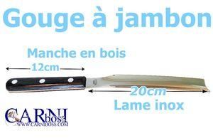 GOUGE À JAMBON MANCHE EN BOIS