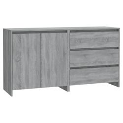 Helloshop26 - Buffet bahut commode armoire meuble de rangement organisateur cuisine salle de séjour salons lot de 2 sonoma bois 02_0036980 - 30002131_0