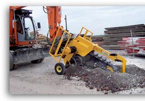 ITS trancheuses hydrauliques TH 30 - Adaptable sur pelleteuses - Profondeur jusqu'à 140 cm_0