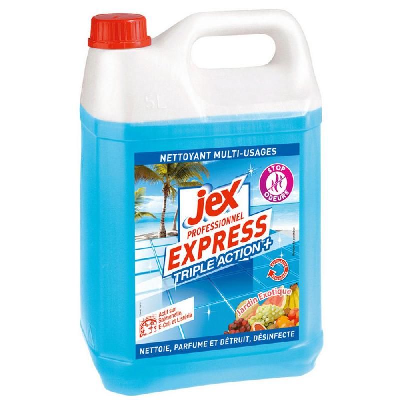 JEX JEX EXPRESS NETTOYANT MULTI-USAGES TRIPLE ACTION JARDIN EXOTIQUE 5 L BIDON