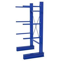 Lot de rayonnage cantilever léger simple face - 5 mètres - 3 niveaux - Hauteur 2000mm - Charge par bras 184kg_0