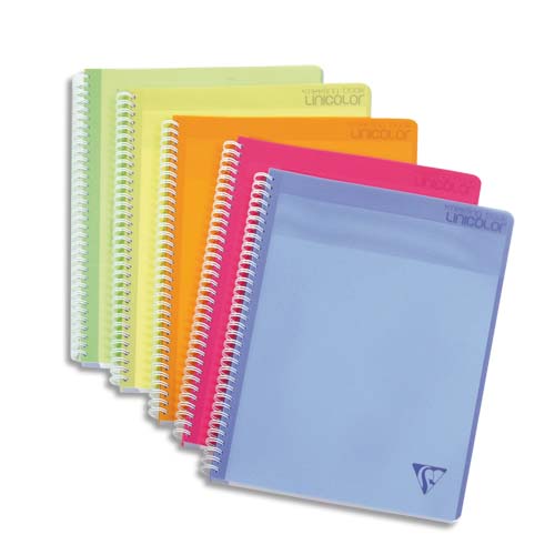 MEETING BOOK LINICOLOR FRESH CAHIER RELIURE INTÉGRALE A4+ 160 PAGES DÉTACHABLES COUVERTURE PLASTIQUE POLYPROPYÈNE RAINURÉ COULEUR ALÉATOIRE - ASSORTIS - LOT DE 2