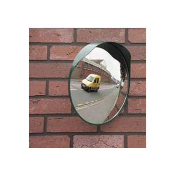 Miroir de sortie Mottez - Distance 4 à 6 mètres - Diamètre 40 cm - Casquette anti-pluie - Garantie 5 ans_0
