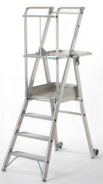 Plateformes de travail - Castel - dimensions 400x520 mm - charge admissible 150 kg - garde-corps 1m10_0