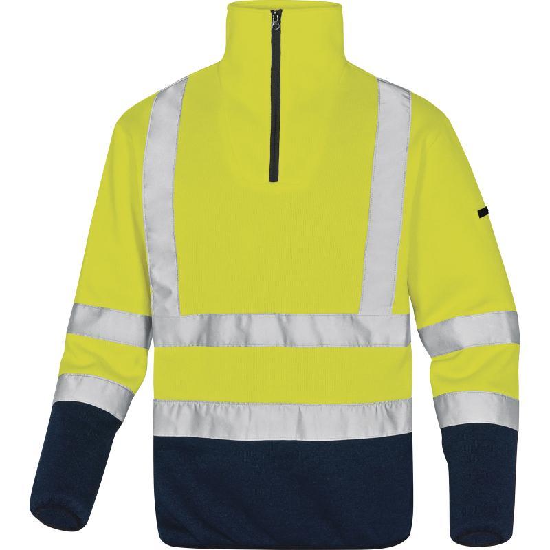 Pull polaire aspect pull en polyester 380 g/m² - Haute visibilité Classe 2 - Fermeture zip - Marmothv_0