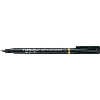 STAEDTLER Marqueur permanent spécial Lumocolor 319, pointe super fine 0,4 mm, coloris noir - 319 S-9_0