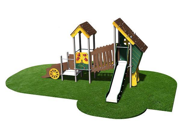 Structure de jeux 2 tours - Gamme Terra - TE20901I - Âge minimum 4 ans - Capacité 14 enfants_0