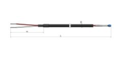 Thermistance filaire PVC blindé HC30 - PTC KTY 81/110 et 81/121, NTC 10kΩ, 20kΩ et 3,3kΩ_0