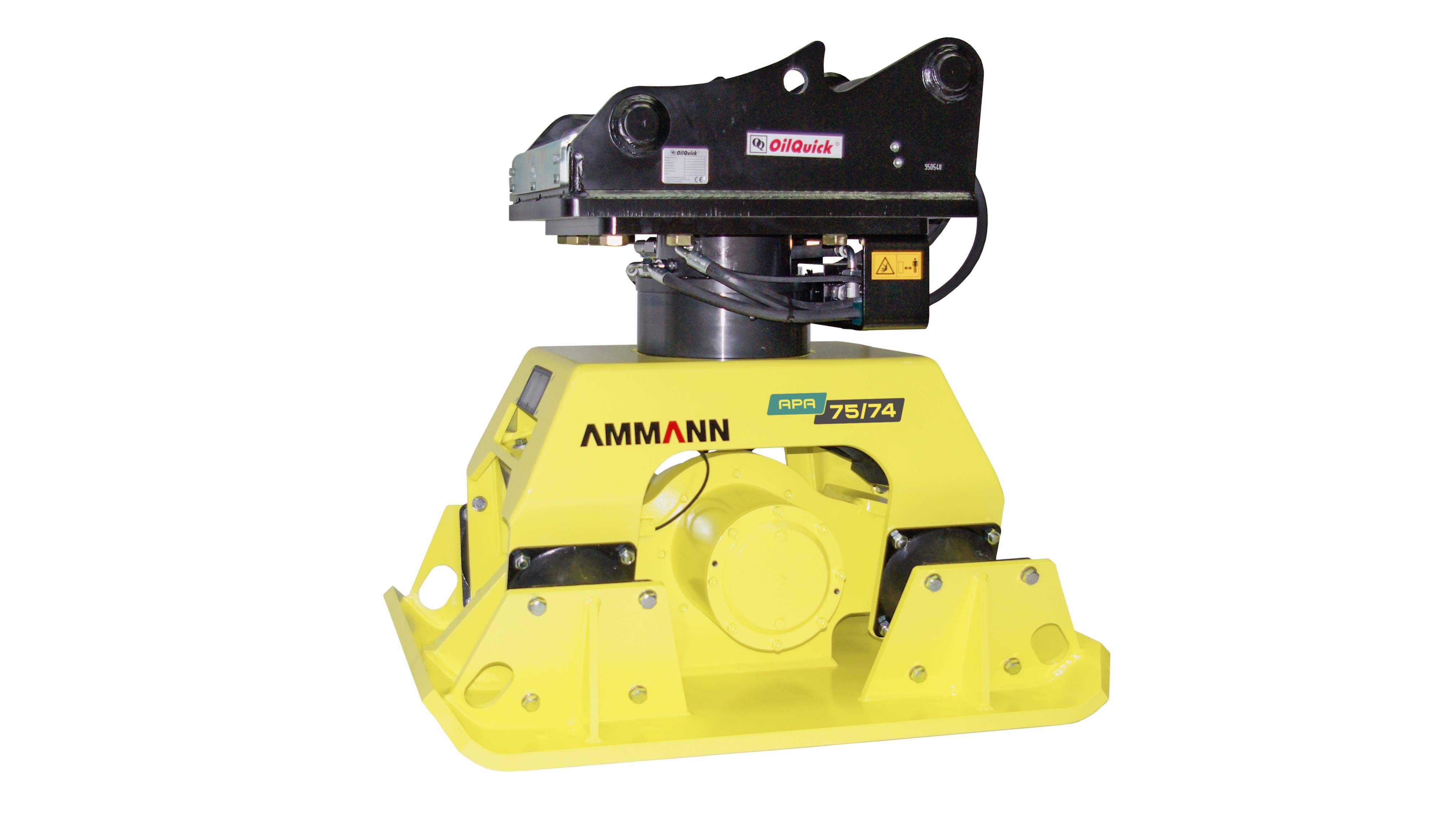 Plaque vibrante adaptable pour pelle 12-25 tonnes - Ammann France - APA 75/74, puissance et robustesse_0