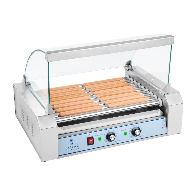 APPAREIL MACHINE À HOT DOG PROFESSIONNELLE INOX 16 SAUCISSES 1 800 WATTS 3614092_0