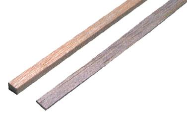 Baguette rectangulaire en balsa - 2x5 mm - longueur 1000 mm_0