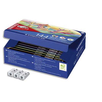 CLASSPACK STAEDTLER DE 144 CRAYONS DE COLORIS ASSORTIS + 3 TAILLE CRAYONS OFFERTS