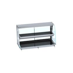 CombiSteel vitrine courbée chauffante noir - 3667335011445_0