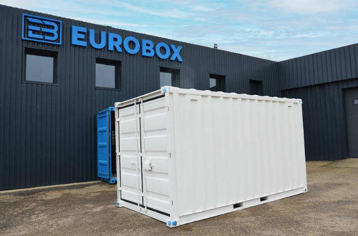 Container de stockage 15 pieds - Gris foncé - Structure en acier robuste - Eurobox_0