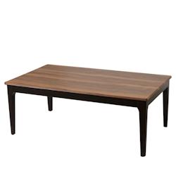 Décoshop26 - Table basse table d'appoint en bois et HPL 46 x 120 x 70 cm aspect bois de sheesham pieds foncés 04_0008459 - 3000262573400_0