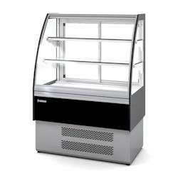 DOCRILUC Vitrine Refrigeree 2 Etageres Vitre Courbe - Fermee AL Avant - 2 P. Coulissantes Vitrees +2+8 - 912X 710X1200 - 230/1/50Hz VVD-6-9-C - VVD-6-_0