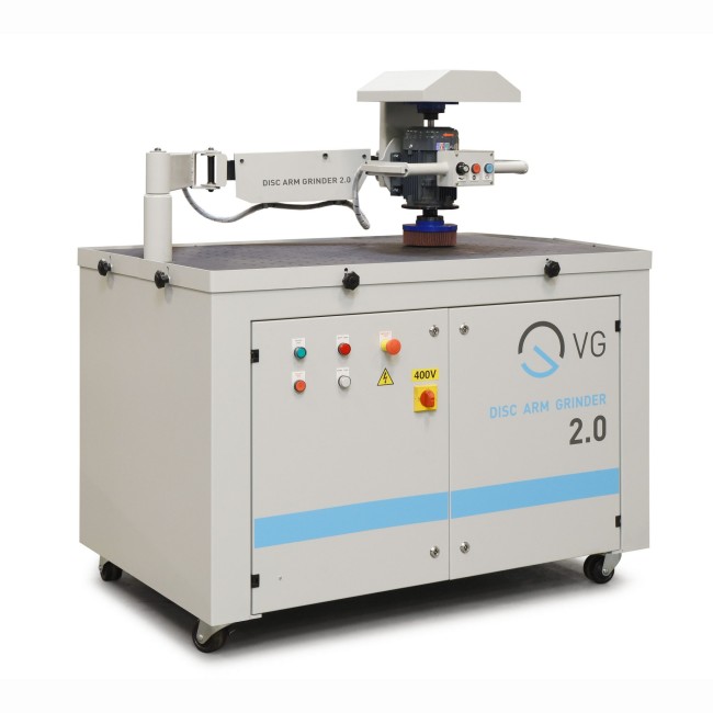 Ébavureuse VG-machines - Disc Arm Grinder 2.0 - Finition laser/plasma avec table aspirante et brosses interchangeables_0