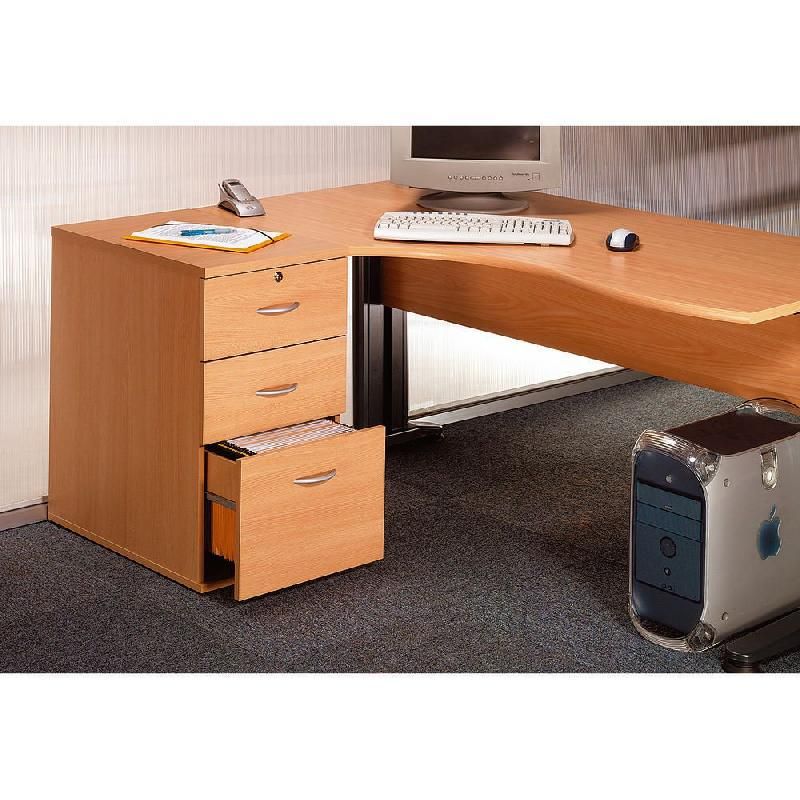 JPG CAISSON HAUTEUR BUREAU STARTING - HÊTRE - PROFONDEUR 60 CM