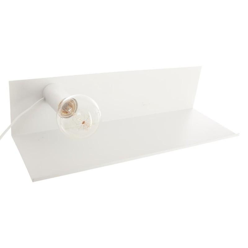 Lampe avec étagère magnet 8cm blanc - paris prix