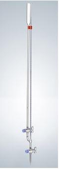 Microburette de Bang - Classe AS - Graduation bleue - Robinet droit - Clé en verre - AS203004 - 5ml 1/50_0