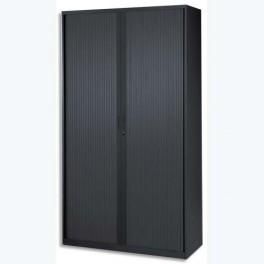 MT INTERNATIONAL ARMOIRE L100 H198 CORPS ET RIDEAU NOIR - DIMENSIONS : L100 X H198 X P43 CM