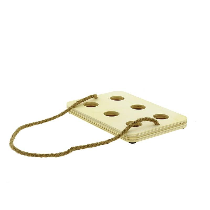 Serviteur bois 6 bières 24x16.5x2.6cm -_0