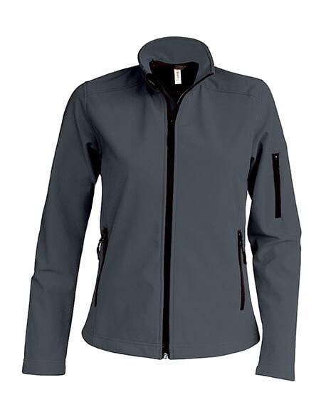 Softshell femme basic 3 couches - SOF0002 - Respirant, souple et imperméable - Coupe cintrée, 300gr/m²_0