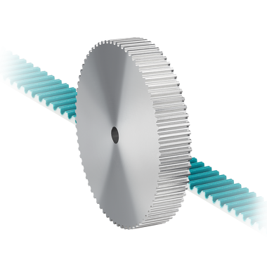 Systèmes à roue de mesure  -  Poulie avec courroie crantée_0