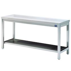 Table Inox de Travail avec Étagère   Gamme 600   Virtus - blanc 7864909899560_0