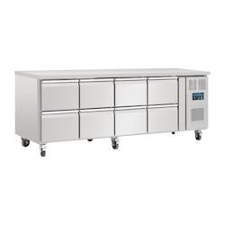 Table Réfrigérée Inox 8 Tiroirs GN 1/1 - Froid Ventilé, 616L, Contrôle Digital - Polar Série U - DA549_0