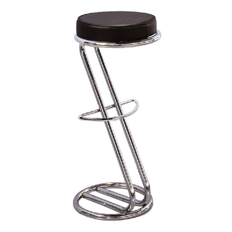 TABOURET RESTAURATION Z - HAUT - SIMILI CUIR - NOIR (PRIX À L'UNITÉ)