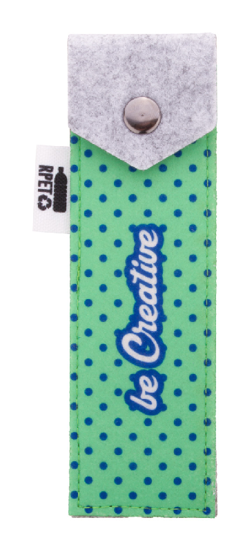 Trousse à stylos sur mesure en RPET - Impression sublimation - Fermeture bouton-pression_0