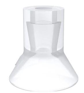 Ventouse ronde D15-2 en silicone - Conforme FDA et EU, pour surfaces bombées et irrégulières_0
