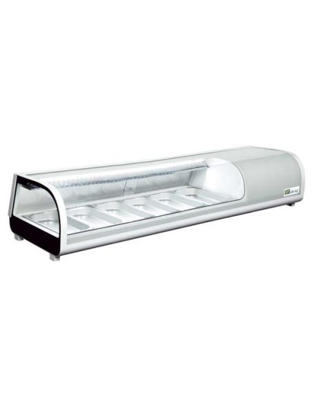 Vitrine réfrigérée à poser 6 bacs GN1/3 - Référence : RTS-62L_0