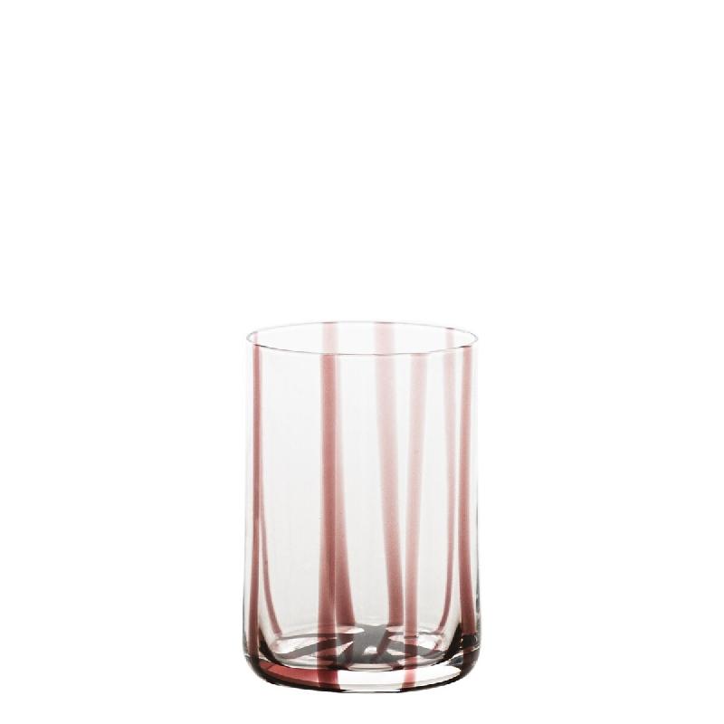 Zafferano Lot de 6 Verres Gobelets Tirache Couleur Améthyste en Verre Coloré dans la Masse Soufflé à la Bouche Design Artisanal Vénitien Élégan_0