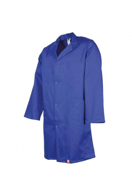 Blouse de travail multipoches 100% coton sergé SANFOR - Réf. 030*ser - Blanc ou Bugatti_0
