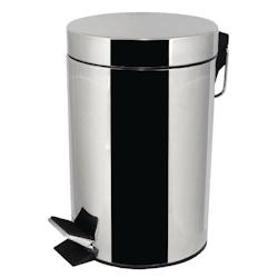 Bolero Poubelle à pédale en acier inoxydable 3L - GAL427_0