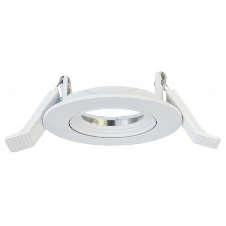 Spot encastré au plafond Inel blanc - IP20 - Aluminium et verre - Diamètre 90 mm_0
