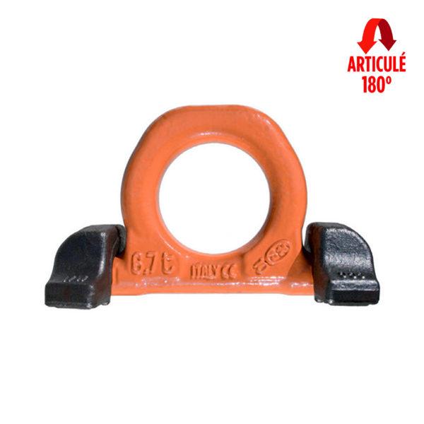 Étrier de levage à souder à base double C820X - Point d'ancrage sécurisé pour levage et tirage_0