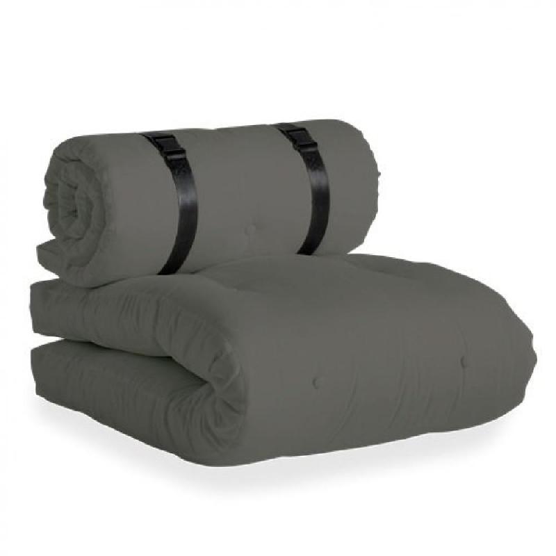 Fauteuil convertible BUCKLE-UP CHAIR OUT - Karup Design - Couleur gris foncé - Utilisation extérieure et futon 1 place_0