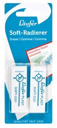 GOMME EN PLASTIQUE PLAST SOFT, CARTE BLISTER DE 2 - LOT DE 11