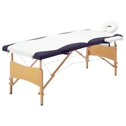 Helloshop26 - Table de massage pliable lit de massage banc canapé thérapie cosmétique portable professionnel Shiatsu Reiki 2 zones 02_0001812 - 300_0