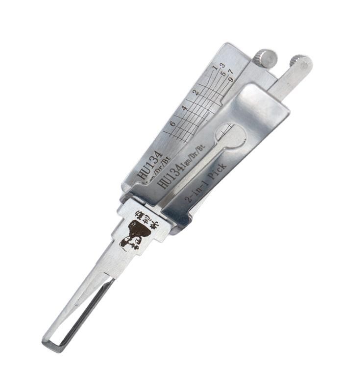 Lishi HU134 - Crocheteur et décodeur 2 en 1 pour serrures automobiles Hyundai Kia_0