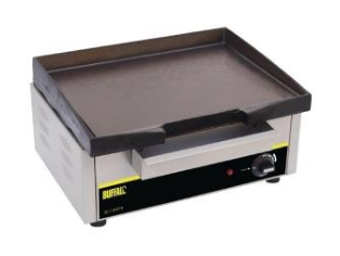 Plaque de cuisson électrique professionnelle standard ou large Buffalo - Plaque en fonte - Structure acier inoxydable_0