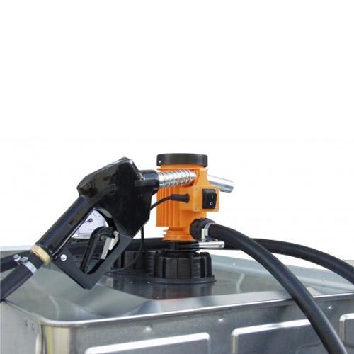 Pompe électrique CENTRIMATIC 230 V avec pistolet automatique - Pour gasoil, GNR, diesel, fioul - Débit 30 l/min - CEMO - 8639_0